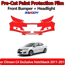 Precut Front Bumper Ppf Kit Film For Citroen C4 Exclusive Hatchback 2011-2017 Precut Front Bumper Ppf Kit Film For Citroen C4 Exclusive Hatchback 2011-2017