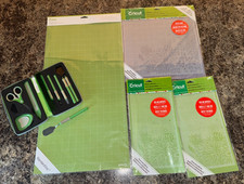 Cricut Tools Cutting Mat Big Lot of 4 New Mats with used Tools
