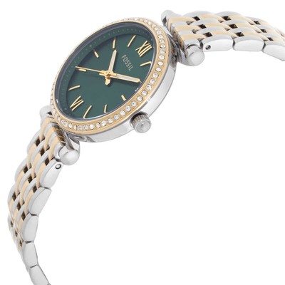 Fossil Carlie Quartz Crystal Green Dial Ladies Watch ES5439  display picture 1