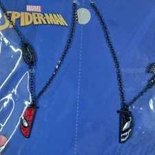 Spider-Man and Venom BFF Necklaces Multi-Color