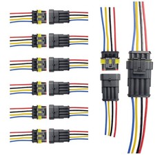 16 Awg 4 Pin Connector Waterproof Wire Connector 4 Pin Automotive Electrical ...