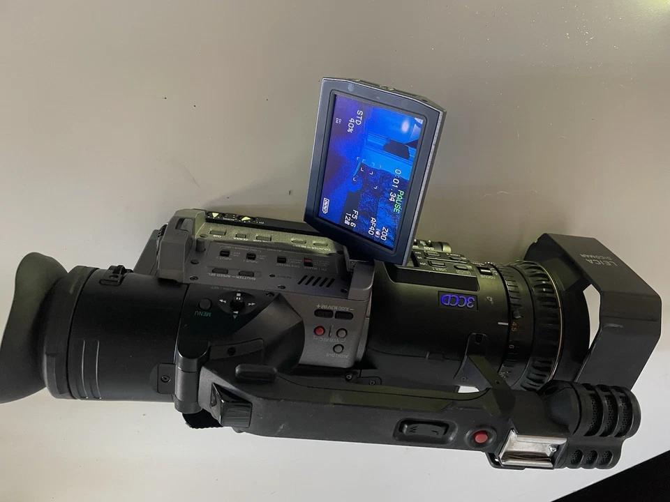 Panasonic AG-DVX100 3CCD Camcorder, Charger, Powers On Looks To Be Working - Image 4 of 4