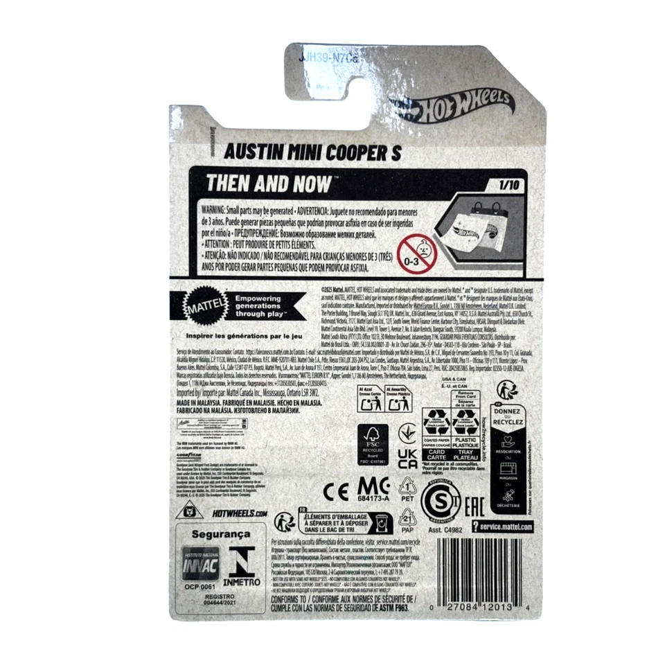 Hot Wheels 2026 Case C Austin Mini Cooper S Green - 1:64 Scale Diecast Car New - Image 3 of 3