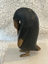 Mid 20th Century Brass and Wooden Penguin...