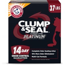 Multi-Cat Clumping Cat Litter with 14-Day Odor Control, Rock-Hard Clumps, 37 lbs