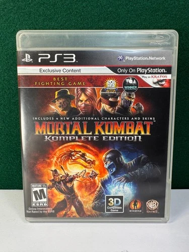 Mortal Kombat Komplete Ed (Sony PlayStation 3 PS3, 2011) Complete CIB NEAR MINT!