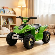 6V Green Kids Ride On Quad ATV 4-Wheeler w/ Forward Reverse Switch