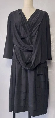 Joseph Ribkoff Kleid Vtg dress Elegantes Jerseykleid Schwarz Gr: M - Bild 1 von 4