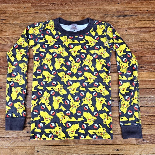 Hanna Andersson Kids Pokemon Long Sleeve Pajama Top Shirt US 8 Organic Cotton