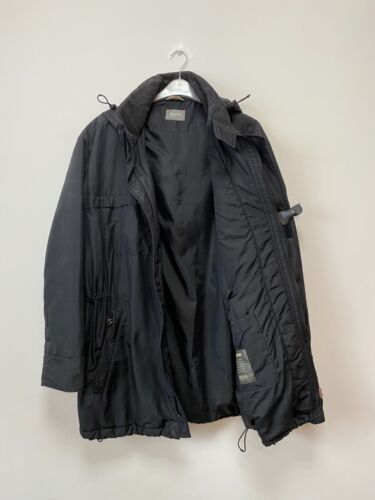 Vintage! HUGO BOSS Sport Men's Black Hoodie Zip Parka / Jacket Size EU56 UK46 - Picture 3 of 7