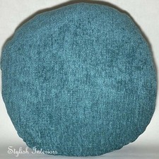 Handmade Round Elite Chenille Cushion Circle Bed Sofa Pillow With Pad Insert