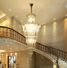 Modern Fashion K9 Crystal Chandelier Villa Stairs Hotel Lighting Fixture Yc.K