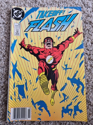 DC Comics Lot The Flash #24-28 1989, Green Lantern #40 93' & Flash #81 93' - Picture 4 of 8