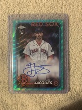 2024 Topps Chrome AUTO AQUA WAVE REFRACTOR /199 JOE JACQUES (RC) #RA-JJQ Red Sox