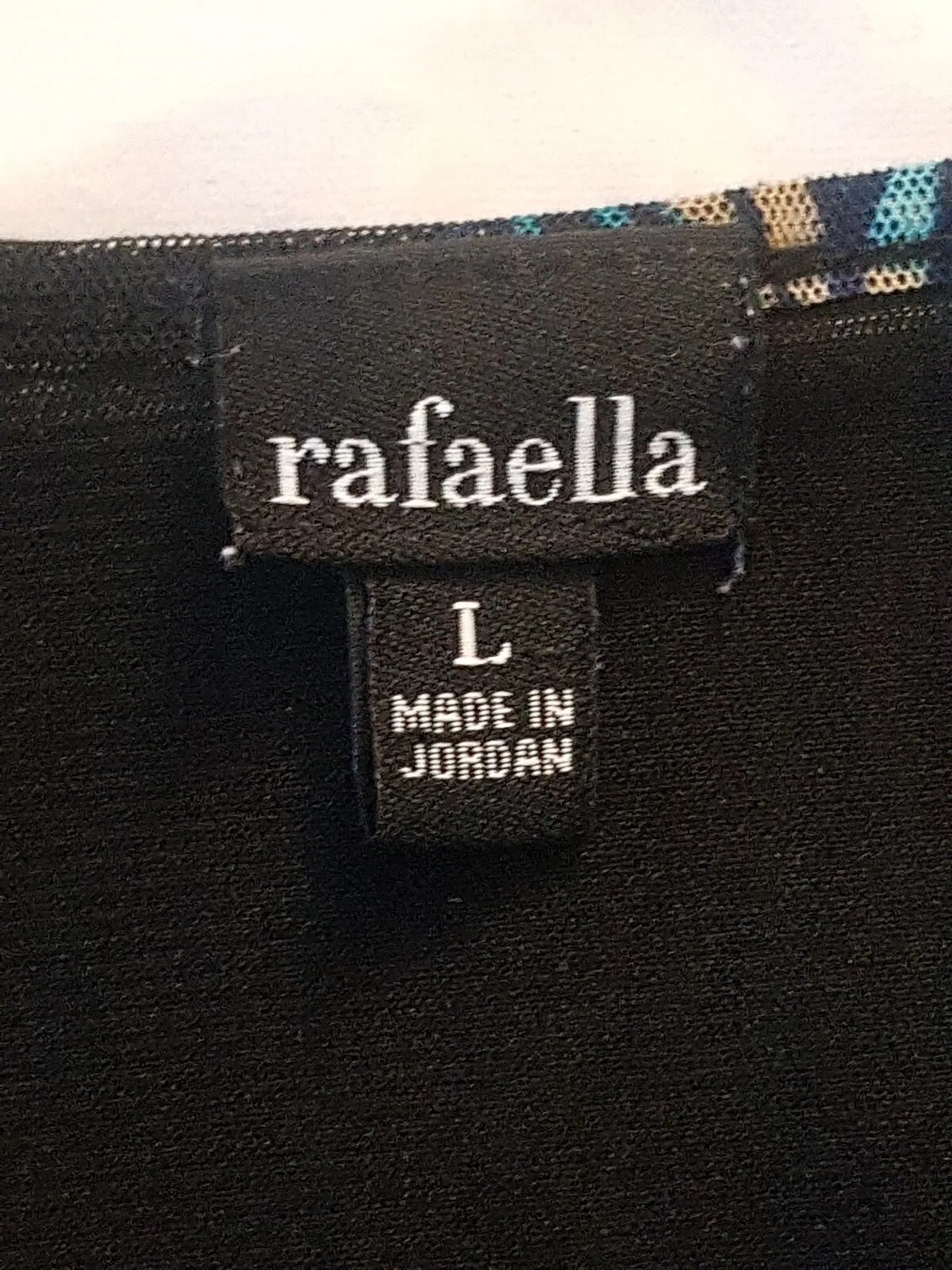 Rafaella Womens Blouse Size Large Mesh Artsy Print Sleeveless Work Wear Office  thumbnail 8