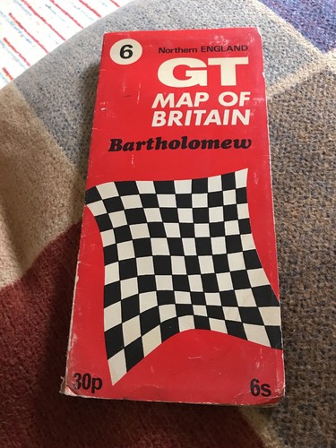 Bartholomew GT Series. Map Sheet 6 - North England. Scale 4 Miles To 1 Inch