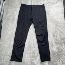 Rhone Commuter Pant Slim Black Stretch Chino Mens Size 36 (Measures 35x32)