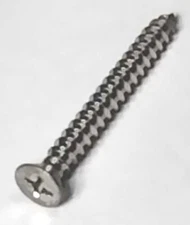 Qty of 25 - #10 x 1-3/4" Stainless Steel Phillips Flat Head Sheet Metal Screws. 