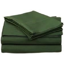 Green Solid / Plain King Size Sheet Set 1000 Thread Count 100 Egyptian Cotton