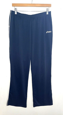 ASICS Navy Blue Athletic Running Track Pants Lightweight Size M NWT