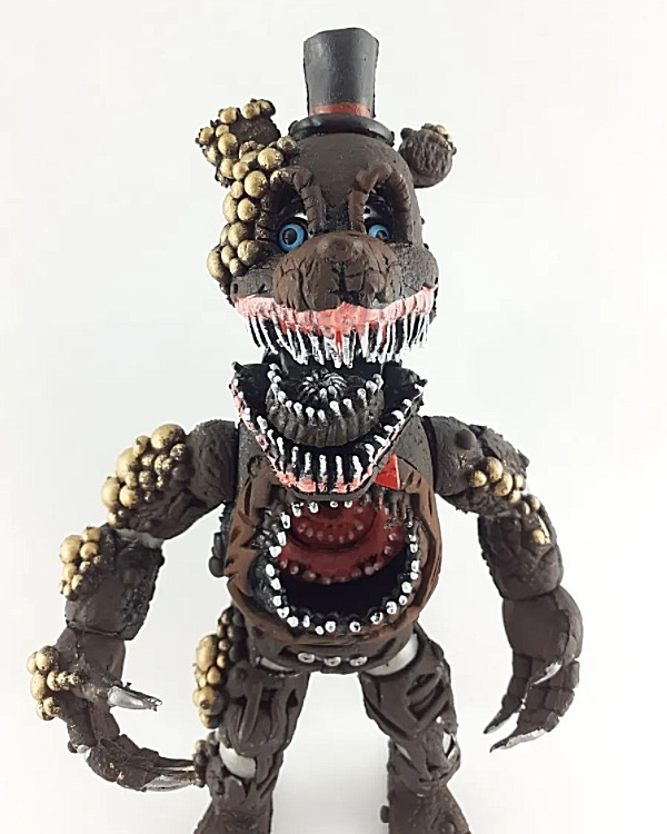 FNAF ANIMATRONIC TWISTED FREDDY FAZBEAR action figure 8 Five Nights at  Freddy's