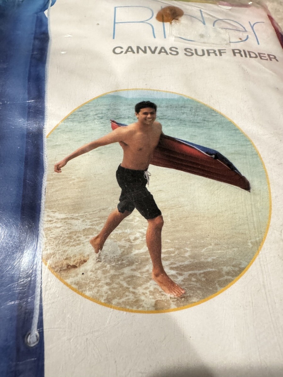 Canvas Surf Rider Inflatable Pool Beach Float Lounge 60x29