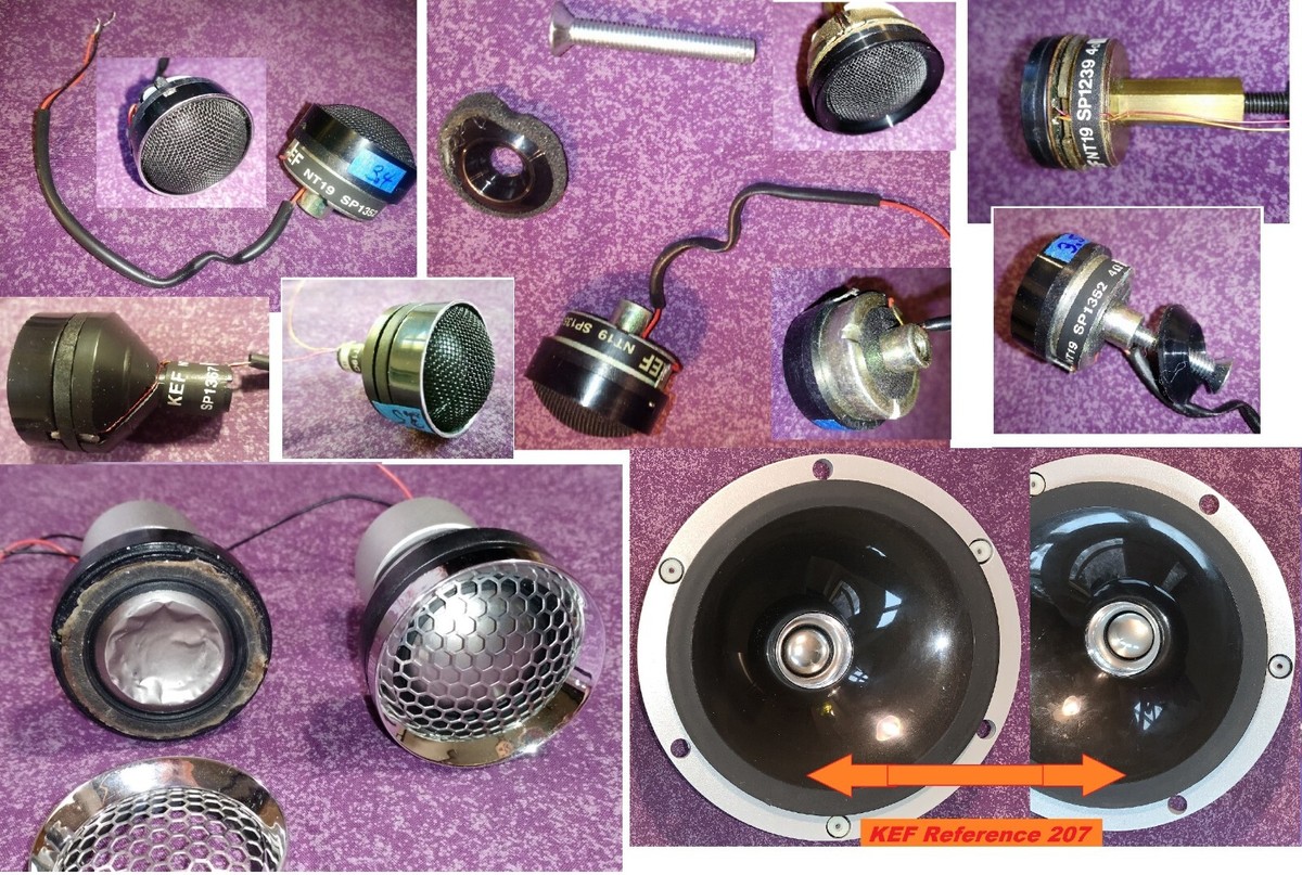 KEF Uni-Q Tweeter Dome Voice Coil Rebuild Servicing RESTORE | eBay