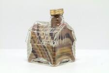 1990's Isle Of Wight Glass Souvenir Alum Bay Multicolour Sand Filled Model House