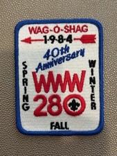 Wago Shag Lodge 280 OA Boy Scouts 1984 toppa attività ordine freccia
