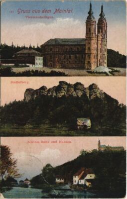 Old postcard postcard greeting from the Maintal GERMANY (1108611)
