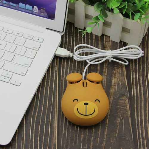 Adorable souris photoélectrique USB joli ordinateur portable ours souris - Photo 10/12