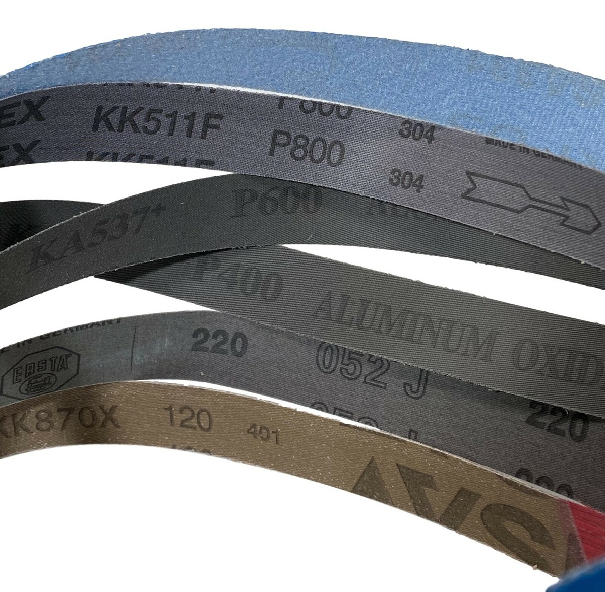 1x30 Sanding Belt Combo Pack - 12 Belts & 2 Leather Strops With Green & White Buffing Compound