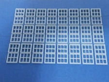 "O" Scale   WINDOW - PACK of  24  3D PRINTED   .7600" x  1.625"    WHITE