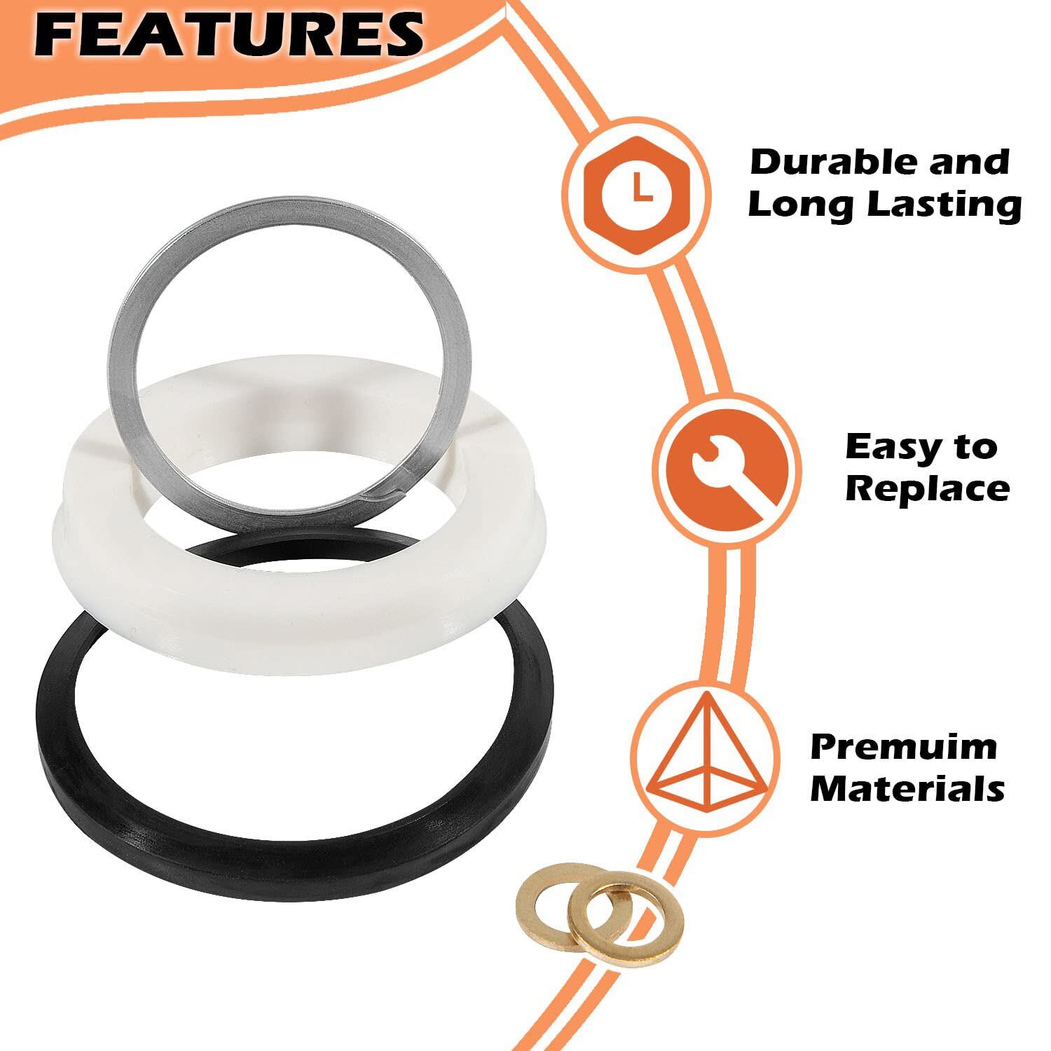 420576 Hydraulic Ram Seals Rebuild Kit Fits 10 Ton Cylinder Power Team