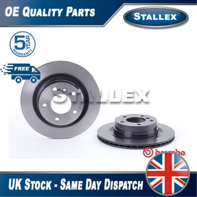 Fits BMW 3 Series 2004-2018 1 Series 2004-2019 Brake Discs Rear Stallex #1