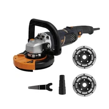 Concrete Surface Grinder Sander 1500W, MAXXT 5 Inch Angle Grinder Set 1000-85...