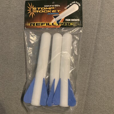 Stomp Rocket Jr Glow Refill Set of 3