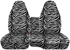 Zebra Animal Prints Car Seat Covers 60-40 Highback Seat Fits 98-03 Ford Ranger