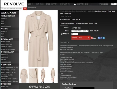 designer trench coat jacket 