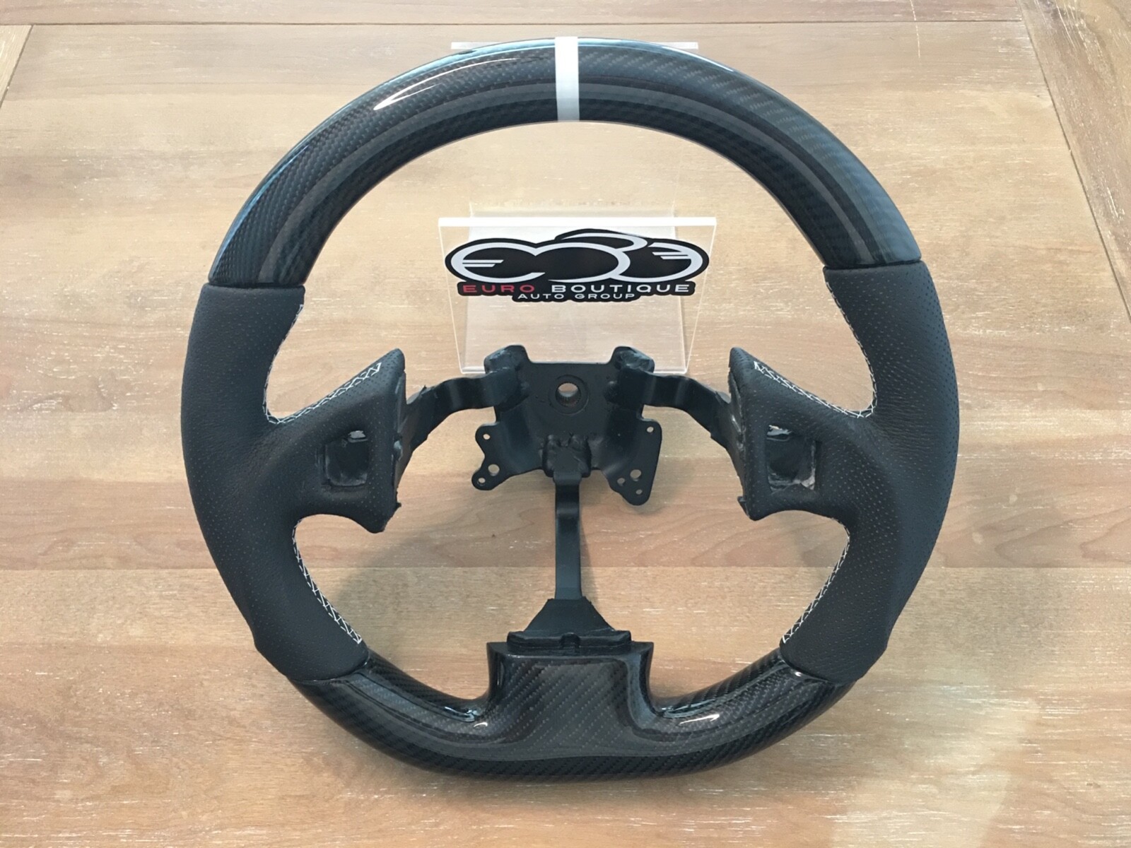 Acura NSX OEM Carbon Fiber Flat Bottom Steering Wheel Custom Thicker Grip