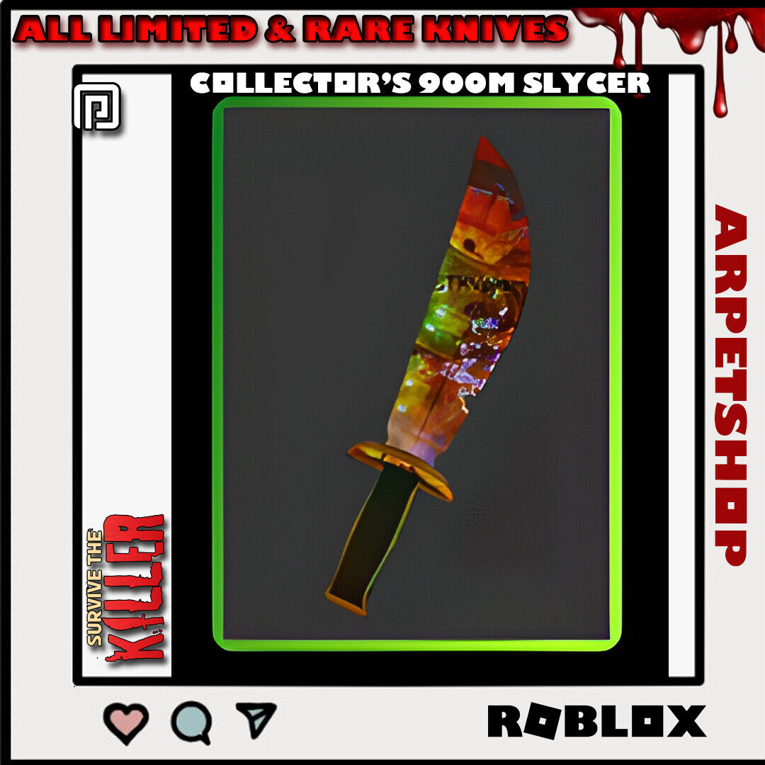 All knifes and skins, STK, Survive The Killer, Roblox