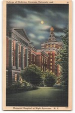 Postcard 1952 College of Medicine, Syracuse U., Memorial Hospital VTG ME6.