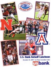 2009 Holiday Bowl Luncheon program Nebraska 33 Arizona 0 Ndamukong Suh last game