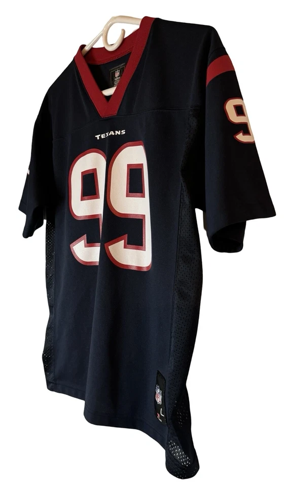 Ropa del equipo de la NFL JJ Watt #99 Houston Texans Jugadores Camiseta Juvenil Grande (14-16) Foto 3 de 4