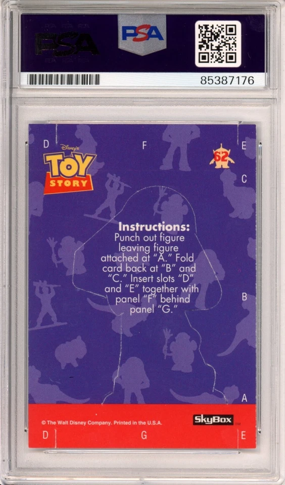 1995 DISNEY SKYBOX STICKERS TOY STORY BUZZ TIM ALLEN SIGNED PSA DNA AUTOGRAPH - Image 2 of 2