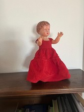 Sehr dekorative Vintage-SCHILDKRÖT Puppe  (50er Jahre - 25 cm) mit Puppenkleid