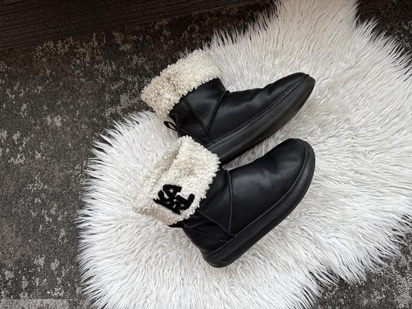 Women Karl Lagerfeld Boots Black Leather 39