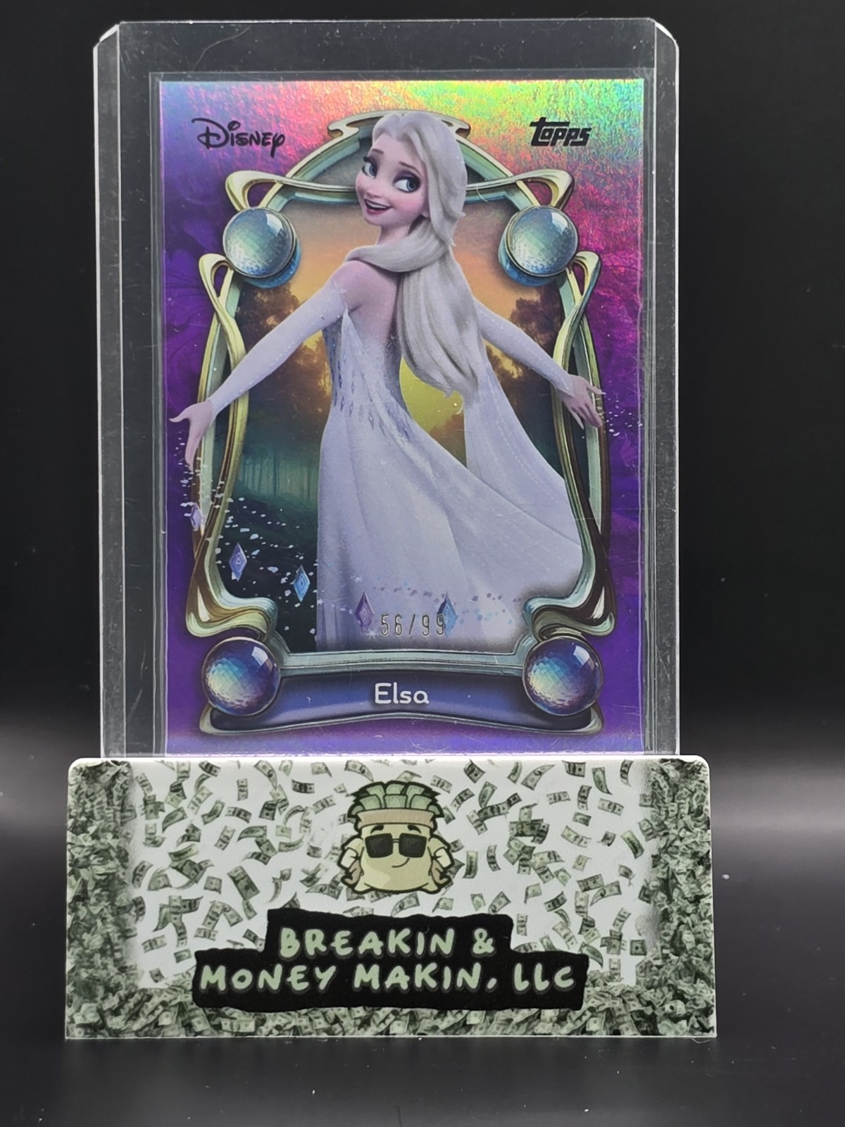 2025 Topps Disney Wonder Elsa #82 Purple Foil /99