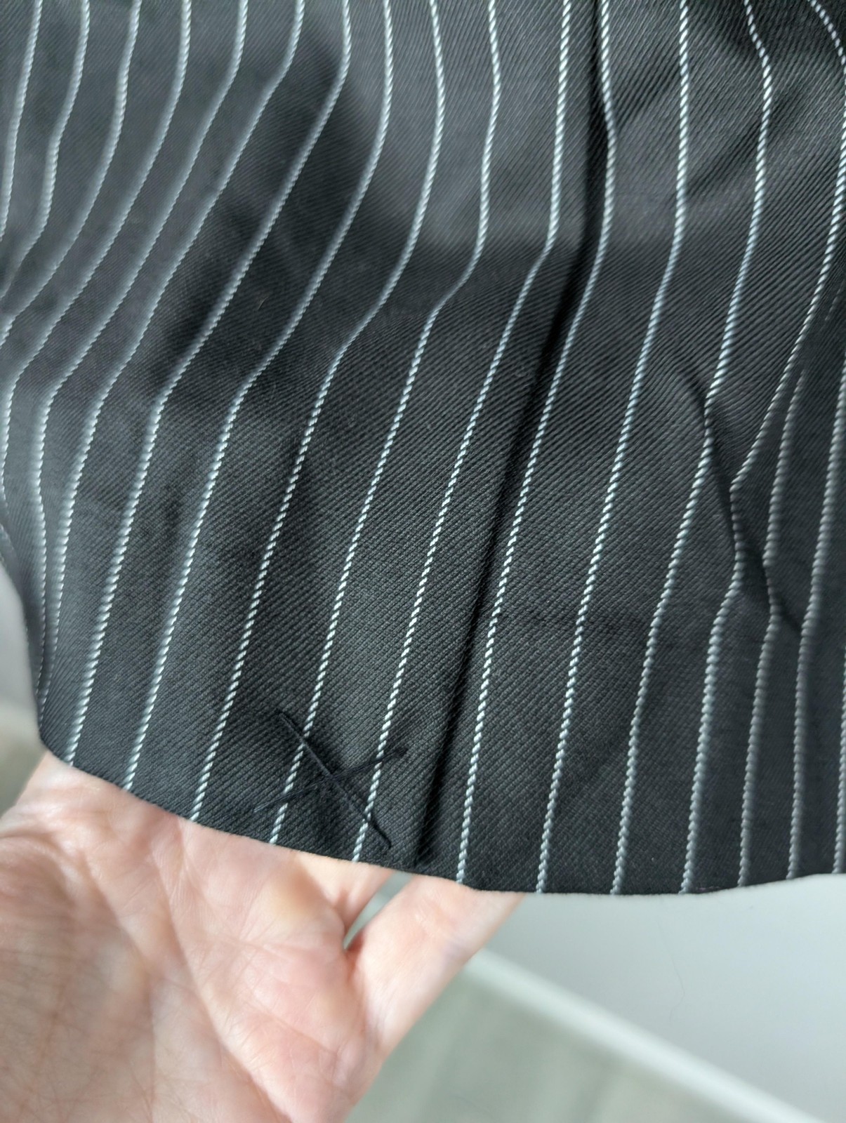 Divided H&M Blazer Womens XXS Black Pinstripe Double Breasted Jacket Office thumbnail 6