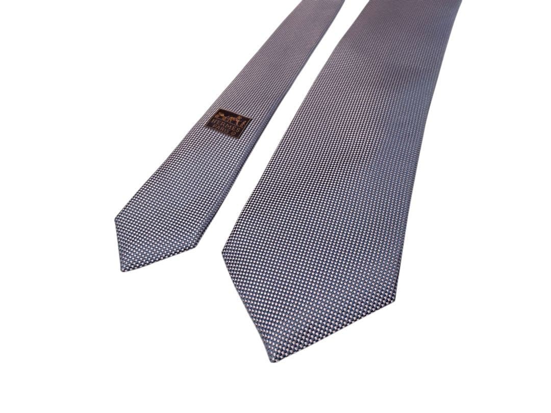 Condition HERMES Tie Refreshing Simple Purple Sol… - image 2